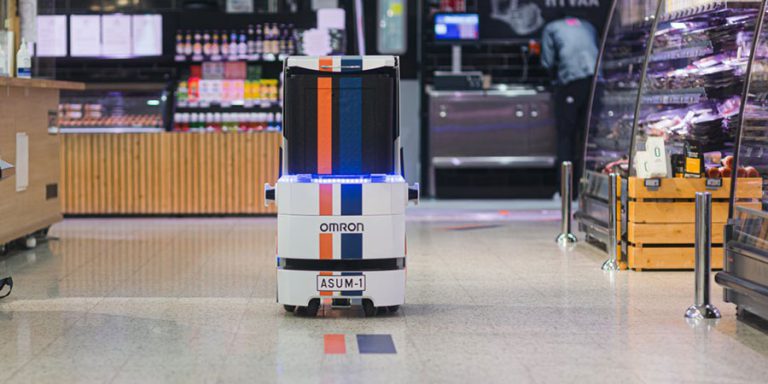 Dimalog’s autonomous Home-on-Demand courier robot delivers your purchases