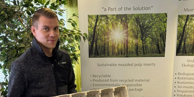 Ecopulp luottaa Huldin osaamiseen kuituvalos­pakkauksien suunnittelussa